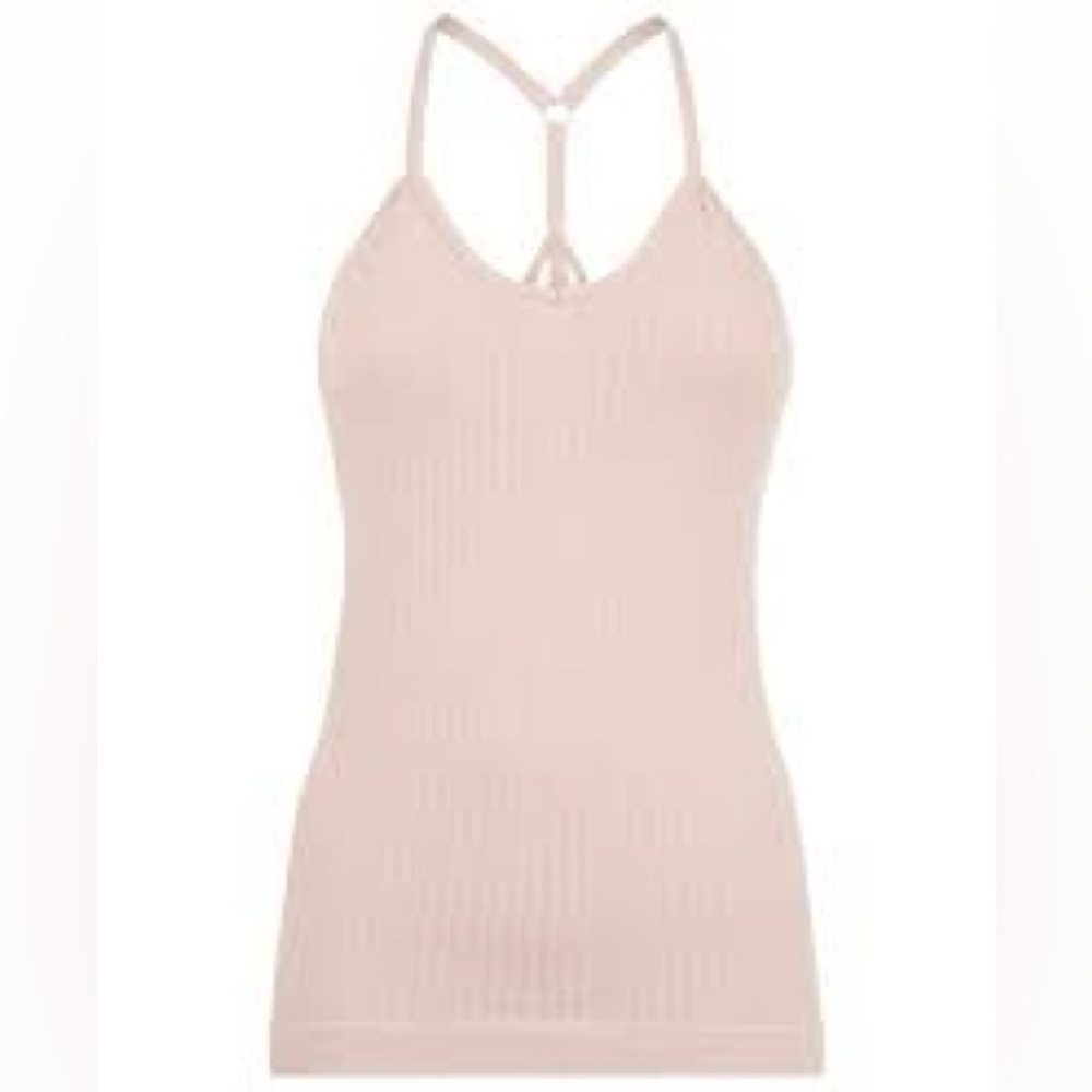 Sweaty Betty Mindful yoga cami top shelf bra S NWT misty rose